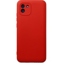 AyrStore Samsung Galaxy A03 Kılıf Nano Içi Kadife Silikon - Kırmızı