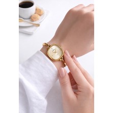 Essence Çelik Kordon Kararma Yapmaz 3 Atm Suya Dayanıklı Kadın Kol Saati + Bileklik VS.BLKT.0874