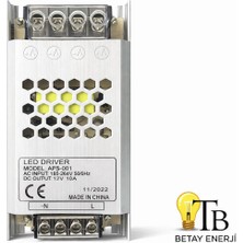 12V 10A LED Driver Trafo Metal Kasa 120W Güç Kaynağı