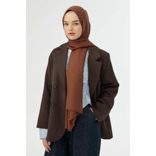 Bloom Desen Kaşmir Şal Çikolata Kahve