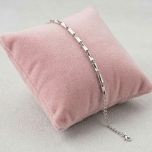 Museum Of You Gümüş Renk Minimalist Bambu Model Ayarlanabilir Xuping Bileklik - Zarif Tasarım