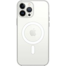 AyrStore Iphone 15 Pro Max Kılıf Pc Real Magsafe Kapak - Şeffaf
