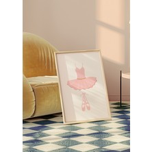 Des Vu Print Balerin Posteri, Coquette Balerin Temalı Çerçevesiz Poster