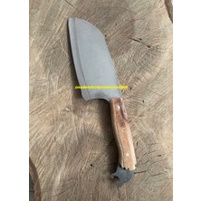 Dmrt Kurt Başlı Çelik Satır Kamp Satırı Avcı Satırı Lazer Çelik Satır Deri Kılıflı