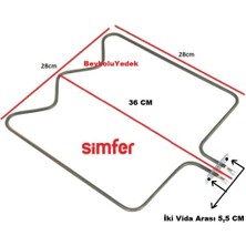 FullYedek Simfer Fırın M Tipi Rezistans , Simfer Rezistans 1200 Watt