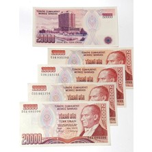 Braventa Collection 7. Emisyon 20.000 Türk Lirasi Hobi Eski Para. Koleksiyon Kağıt Para. Para Koleksiyonu.