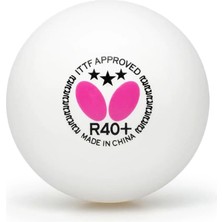 Braventa Collection Butterfly R40+ Masa Tenisi Topları - 40 mm Beyaz Masa Tenisi Topu - Ittf Sertifikalı Profesyonel Mas