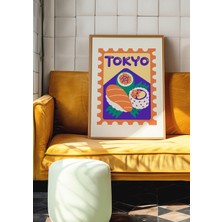 Des Vu Print Tokyo Sushi Posteri, Pinterest Temalı Çerçevesiz Poster