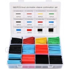 Braventa Collection A1 560 Parça Isıyla Daralan Makaron Kablo Koruyucu, Elektrik Kablosu Isıya Dayanıklı Koruyucu Set Ku