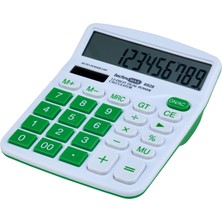 Braventa Collection Hesap Makinesi Ofis Tipi, Renkli Seri, Yeşil