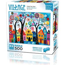 Ergün Collection 20085 Puzzle 500 Candy Tree Town