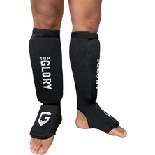 Braventa Collection Top Glory Kick Boks Muay Thai Mma Elastik Kaval Koruyucu (Siyah, L)