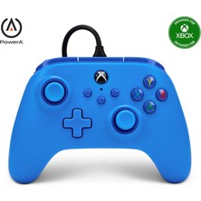 Braventa Collection Series X|s ve Windows 10/11 Için Kablolu Powera Controller - Mavi, Gamepad, Kablolu Video Oyun Denet