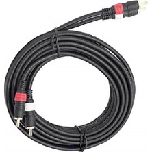 Braventa Collection Tunex ZK-705/10 2 Rca Erkek + 2 Rca Erkek Siyah 10 Metre Kablo