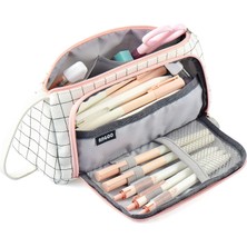 Braventa Collection Shager Kalem Kutusu, Pembe, Büyük, Kalem Kutusu, Genç Kızlar, Kutu Kalemler, 3 Katlı Pembe, Büyük Ka