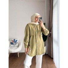 by Nursel Çiçek Kadın Trend Carla Gömlek Modal Kumaş