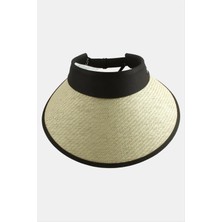 Starseven Kasketli Hasır Plaj Şapkası