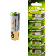 Braventa Collection 1 Kart 5 Adet Otomatik Kapı Kumandası Pili Gp 5'li 23A 12V Alkalin Spesifik Pil (GP23A-C5)