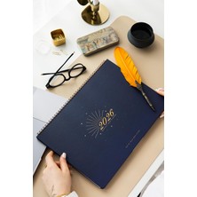 Braventa Collection 2026 Masaüstü Planlayıcı Takvim 24X34 cm - Lacivert