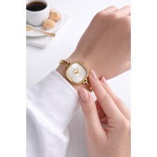 Essence Çelik Kordon Kararma Yapmaz 3 Atm Suya Dayanıklı Kadın Kol Saati + Bileklik VS.BLKT.0876