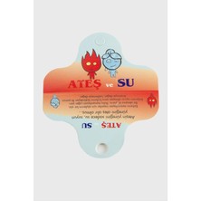 Starseven Ateş Su Kolye Kartı