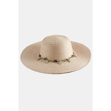 Starseven Üçgen Deniz Kabuğu Hasır Şapka