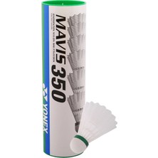 Braventa Collection Yonex Mavis 350 Badminton Topu, 6 Parçalı Kutu, Beyaz, Tek Boy, 187015