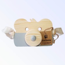 Braventa Collection Websunday Eğitici Oyuncak Ayıcık Fotoğraf Makinesi, Askılı Şirin Oyuncak Kamera, Montessori Oyuncak,