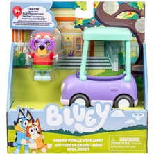 Braventa Collection Bluey Temel Büyükanne Bebek Oyuncak Araba, 7,62 cm Mafsallı Janet Çocuk Oyuncağı, 3 Yaş ve Üzeri Çoc