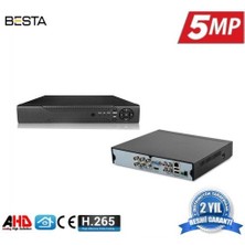 Twin Store 4 Kanal Ahd 5mp H265 Dvr Kayıt Xmeye KD-804HD