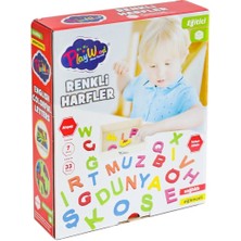 Ergün Collection ONY-402 Ahşap Renkli Harfler 33 Parça -Onyıl Oyuncak