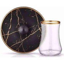 Braventa Collection Koleksiyon Dervish Çay Set Mermer Siyah