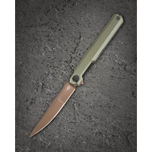 Bestech Knives Bestech Duoz BG65F Liner Lock Od Yeşil G10 Sap 14C28N Çelik Çakı