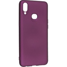 Braventa Collection Nevarium Dtech A10S Uyumlu Kılıf Yumuşak Dokulu Silikon Mürdüm