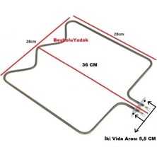 FullYedek Beko 28X28 cm Rezistans Beko Fırın M Tipi Rezistans 1200 Watt