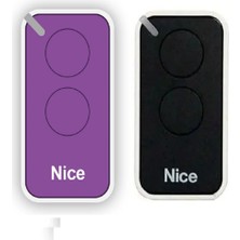 Nice Era Inti 2 Kanallı Otomatik Kapı Kumandası -1 Adet Lila ve 1 Adet Siyah)