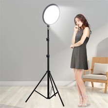 Braventa Collection Tripodlu Halka Işık 8.4 Inç (21.5cm) 180CM Kablolu Stüdyo Işığı Ürün ve Görsel Fotoğraflama Işığı Fo