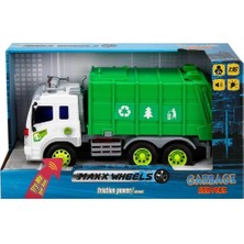 Ergün Collection 13078 1:16 Maxx Wheels Sesli ve Işıklı Geri Dönüşüm Kamyonları