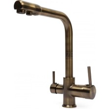 Braventa Collection Faumıx Antik Renkli 3 Yönlü Mutfak Bataryası (Arıtma Sıcak Soğuk Su Girişli)