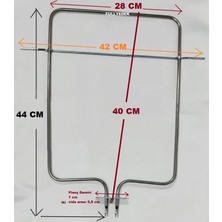 FullYedek 40 x 28 cm Ankastre Fırın Rezistansı , 1200 Watt Fırın Rezistans