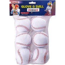 Braventa Collection Deri Beyzbol Topu El Dikişli Malzeme Deri El Dikişli 6 Adet