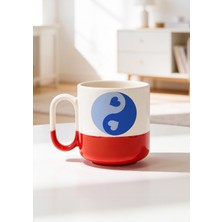 BB Design Mavi Tasarımlı Seramik Baskılı Pro Kupa Bardak 330ML