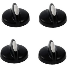 FullYedek Beko Uyumlu Ocak Düğmesi 4 Lü , Set Üstü Ocak Düğme Siyah