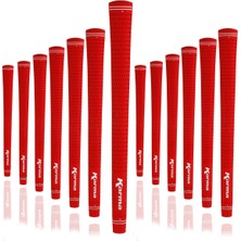 Braventa Collection Karma Kadife Kırmızı Standart 13 Parça Golf Kavrama Paketi