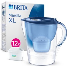 Braventa Collection Brıta Marella Xl All-In-1 Filtreli Mavi Su Arıtma Sürahisi – 12 Filtreli