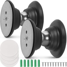 Braventa Collection Calpalmy (2 Çift) Rv Manyetik Kapı Yakalama ve Tutucu Kiti - Siyah Rv Depolama Kapı Tutacağı, Manyet