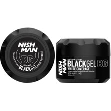 Ergün Collection Nıshman Beyaz Saç Sakal Kapatıcı Siyah Jöle Black Gel