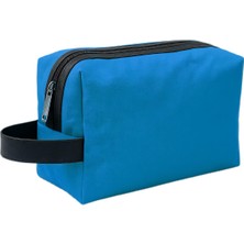 Braventa Collection Boldy Kozmetik Çantası-Tıraş Çantası-Seyahat Çantası-Makyaj Çantası-Traş-El Çantası-Handbag (Mavi)