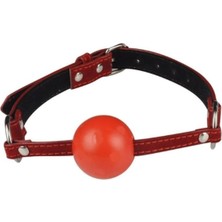 Braventa Collection Truvashop, Kırmızı Deri Ayarlanabilir Seksi Ağız Topu Fantezi Ağız Topu Kırmızı