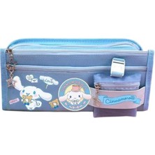 Braventa Collection Sanrio Cinnamoroll Mavi Yüksek Kapasiteli Çok Gözlü Kalemlik Kalem Kutusu